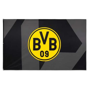 Borussia Dortmund BVB Hissfahne schwarz 250 x 150 cm